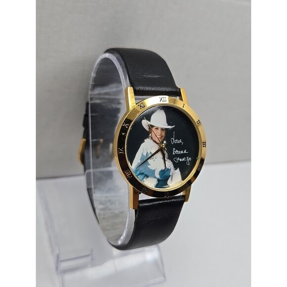Donna Fargo Image Country Music Gold Tone Quartz Watch New Battery Vintage USA main image 5